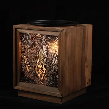 Ароматна лампа От дърво, Восък, Изискано Декоративно Украшение За Проектиране на Вкус, Лещи на въздуха