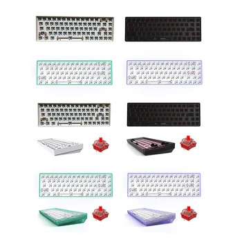 Комплект клавиатура с гореща замяна, индивидуален комплект механична клавиатура, съвместима с Bluetooth