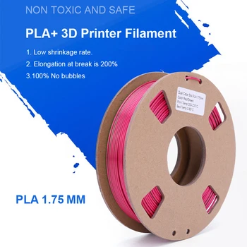 Комплект направления за 3D-принтер PLA два цвята 1,75 мм Материал за 3D печат, Коприна и Червено Злато 4 Спирала Опаковката Коприна Червен, Зелен Коприна Черно Червено
