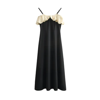 Лятото Дизайнерско дебнещ рокля Хепбърн в стил Шик с висока талия от Sense за жени